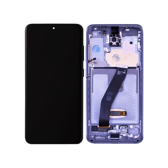  Touch+Display+Frame Samsung Galaxy S20/G980/S20 5G/G981 Service Pack Cinza